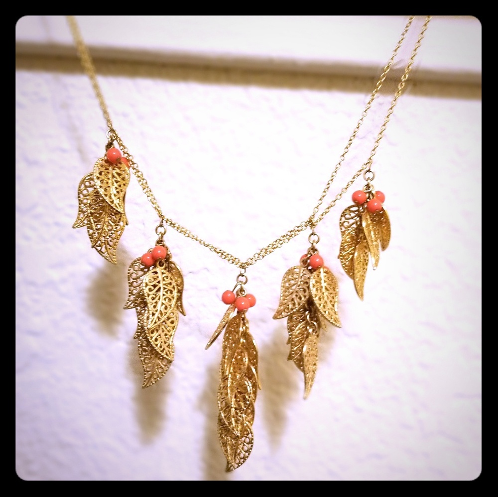 Sterling silver Feather necklace